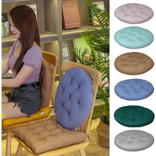 40cm Round Seat Cushion Decorative Indoor Outdoor Solid Color Thick Chair Pad Car Sofa Tatami Floor Pillow for Living Room Home