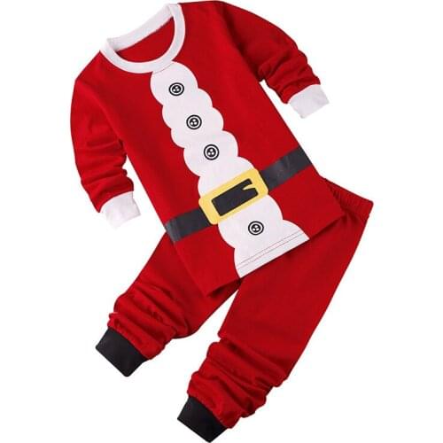 Spring and Autumn Childrens Pajamas Baby Girls Clothing Sets Kids Pyjamas Cotton Boys Sleepwear Christmas Pyjama Set