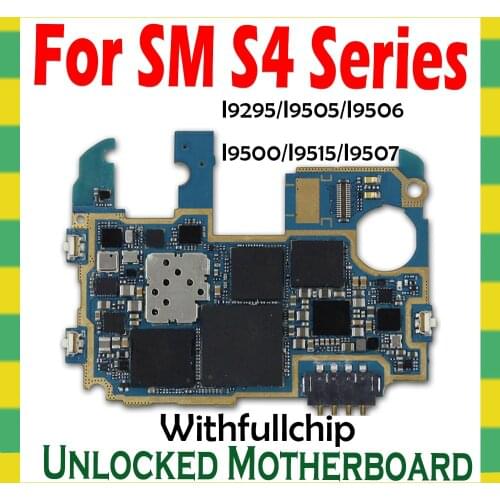 For Samsung Galaxy S4 i9505 i9500 i9506 i9507 i9515 Original Motherboard Unlock Mainboard With Full Chips Logic Mother Board OS