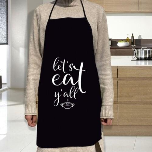 Lets Cook Apron Oxford Cloth Waterproof Men/Women Kitchen Apron Household Cleaning For Home And Kitchen Accessories