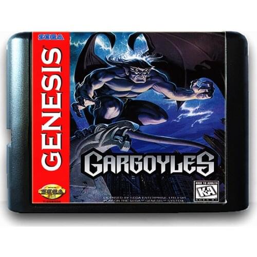 Gargoyles for 16 bit Sega MD Game Card for Mega Drive for Genesis Video Game Console PAL USA JAP