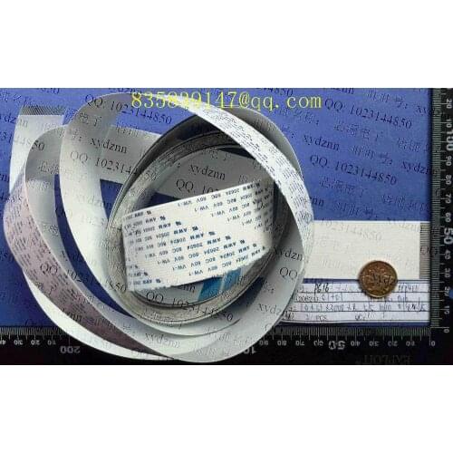 FFC cable 1.0 pitch-6pin-3000mm-B opposite direction flexible flat cable ROHS customization is available