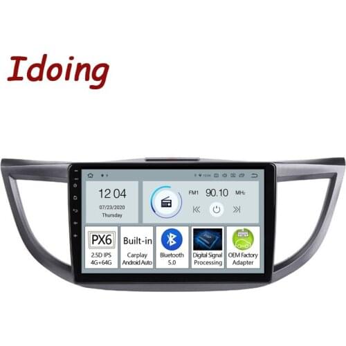 Idoing 10.2"PX6 Android Car DSP Radio Multimedia Player For Honda CRV CR-V 4 RM RE 2011-2015 GPS Navigation Carplay Head Unit