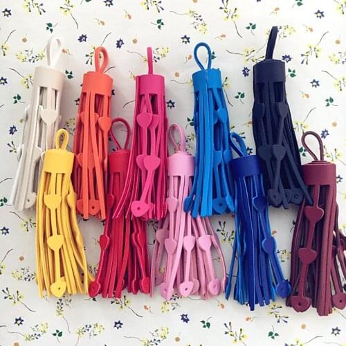 5PCS/lot 75mm Tassel Leather suede tassels trim Phone tassels for DIY Craft pendant jewelry Sewing Garment/Bags accessories