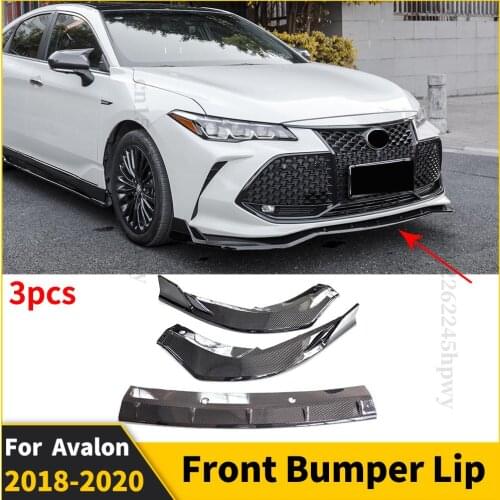 Body Kit Diffuser Modification Guard Decoration Exterior Part Cover Trim Front Bumper Lip Chin For Toyota Avalon 2018 2019 2020