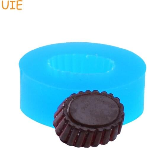 KYL084U 3D Oval Chocolate Silicone Flexible Mold Food Safe Candy Mold 17mm - Fake Sweet Cotton Candy Candy Molds