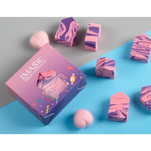 Small House Sponge Puff Set Professional Cosmetic Puff For Foundation Beauty Cosmetic Makeup Sponge Wet And Dry Makeup Puff