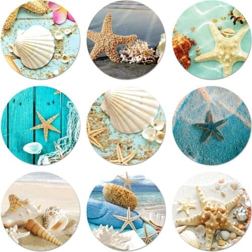 Starfish Sea Beach Fashion Icons Pins Badge Decoration Brooches Metal Badges For Backpack Decoration