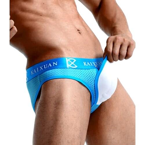 Mens underwear Breathable sexy lingerie briefs man Pants Bra front 3D pouch plump Style for men