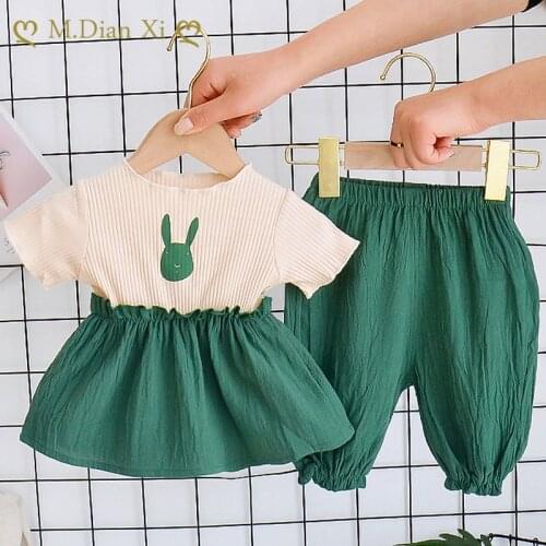 Infant Baby Girls Fall Clothes 2021 New Summer Short Sleeve Crew Neck Polka Dots Ruffle Tops + Pants 2Pcs Outfits Set