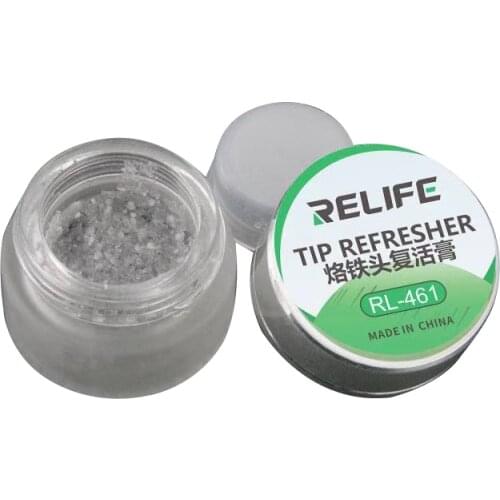 Relife RL-461 Soldering Iron Tip Cleaner Refresher for Remove the Oxide Layer of the Solder Tips Restore and Update