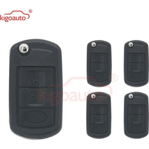 Kigoauto 5pcs 3 button HU101 key blade for Land rover for Range Rover Sport LR3 2005-2009 Folding key shell