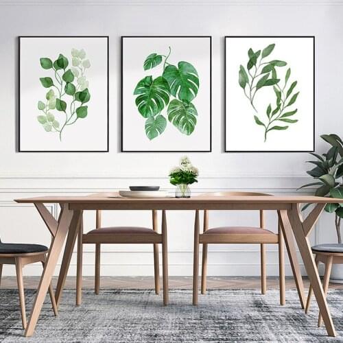 2017 Netherlands modern paintings canvas wall painting living room oil painting tropical plants simple oil paintings pintura