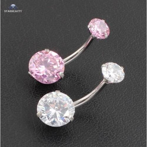 High Quality 14G Beautiful Navel Piercing Sex Body Jewelry Stainless Steel New Style Navel Ring Piercing Belly Button Rings