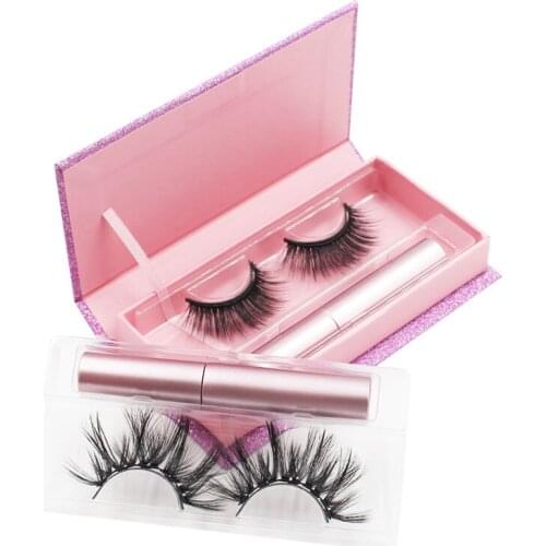 1pair Magnetic Eyelashes Set Magnet Eyelash Eyeliner Liquid Kit Waterproof Long Lasting Repeatable False Lashes Extension Tools