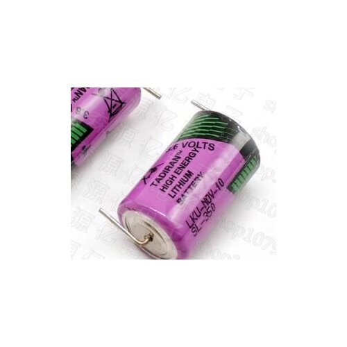 2PCS Original SL-350 3.6V lithium battery SL-350 1/2AA with soldering feet 3.6V with soldering feet