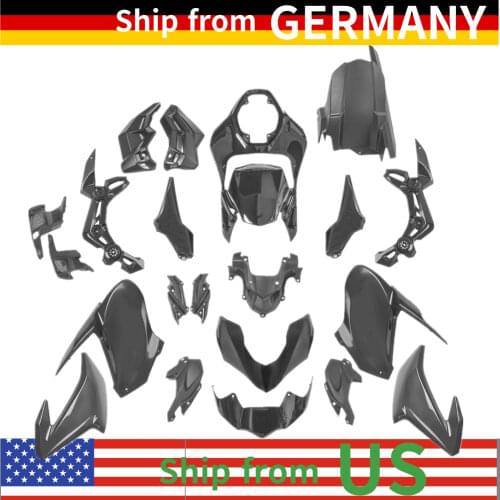 22 PCS Motorcycle Unpainted Fairings Inection Panel Bodywork Frame Protector Kits For Kawasaki Z900 Z 900 2017 2018 2019 ZR900