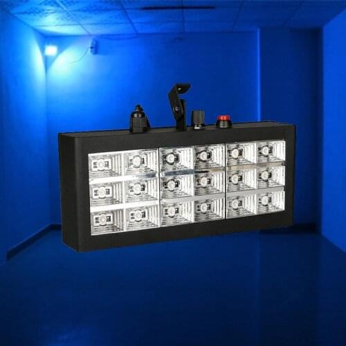 30W Voice Activated Led DJ Stage Lights 18pcs RGB Strobe Lighting Disco Bar Flash Light RGB LED Lamp Club Party Stage Effects
