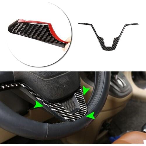 Car Carbon Fiber Steering Wheel Panel Cover Sticker Trim For Honda CRV 2007 2008 2009 2010 2011