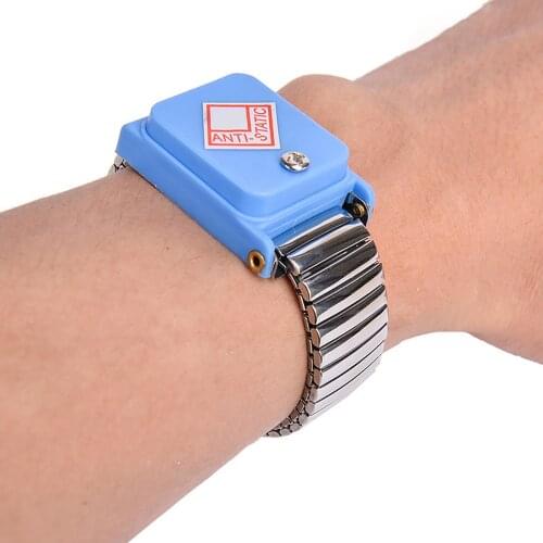 Cordless Wireless Adjustable Anti Static Bracelet ESD Discharge Cable Wrist Band Strap for Sensitive Electrostatic Repair Work