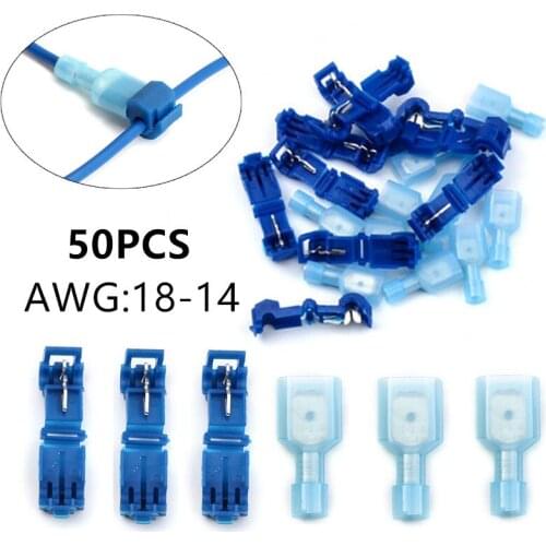 50Pcs Quick Electrical Cable Connectors Snap Splice Lock Wire Crimp Connector Waterproof Electrical Connector