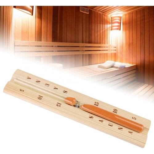 Sauna Wooden Hourglass Sand Timer Pine Sauna Hourglass Clock Accurate Heat Resistant Wooden Sand Timer for Spa Bath Hour Tools