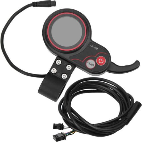 2 in 1 Electric Bicycle Speedometer Manual Control Panel Electric Bike Scooter Display with Thumb Throttle