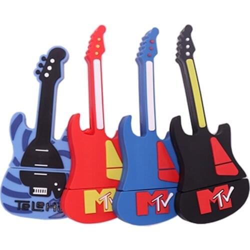 Pendrive USB flash drive 128GB new guitar pen drive 4GB 8GB 16GB 32GB 64GB cartoon memoria usb stick creative pen drive cle usb