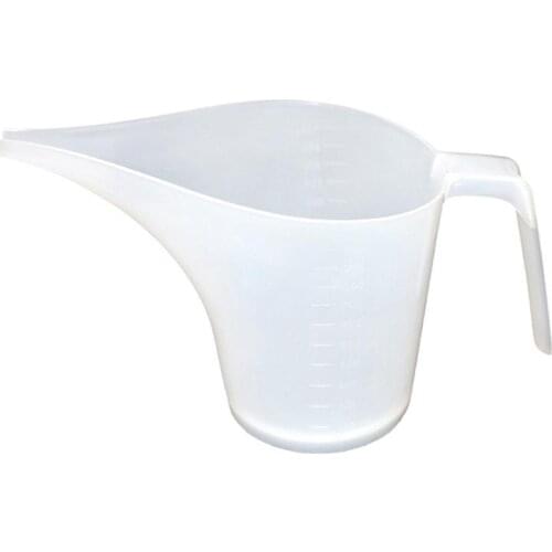 1000ml Long Mouth Measuring Cup Plastic Funnel Pitcher Baking Measuring Cup with Scale for Kitchen Baking
