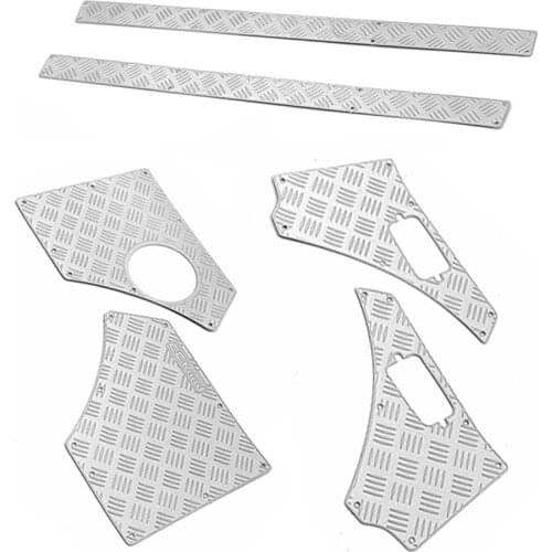 Metal Front Rear Side Anti-scrape Plates for 1/6 CAPO Sixer 1 Samurai Scraper Skid Plates RC Car Upgrade Parts Accessories