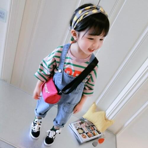 Fashion Brand Children Overalls Jeans Girl Pants Children Girls Denim Pants Boys Casual Jeans Kids Suspender Trousers Jumpsuit