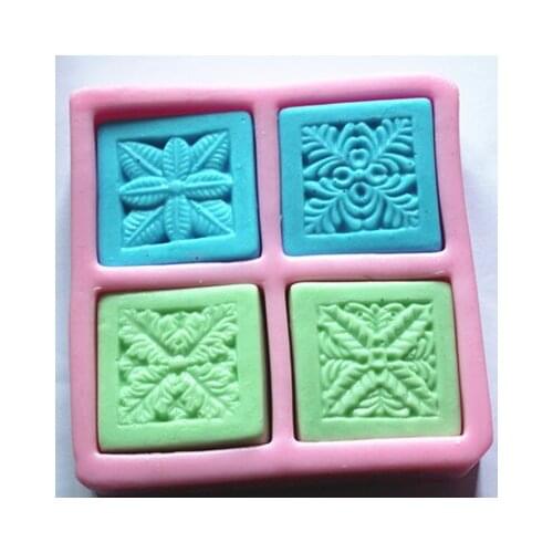 Handmade Soap Silicone Mold Animal Candle Molds Polymer Clay 4 holes 4 patterns