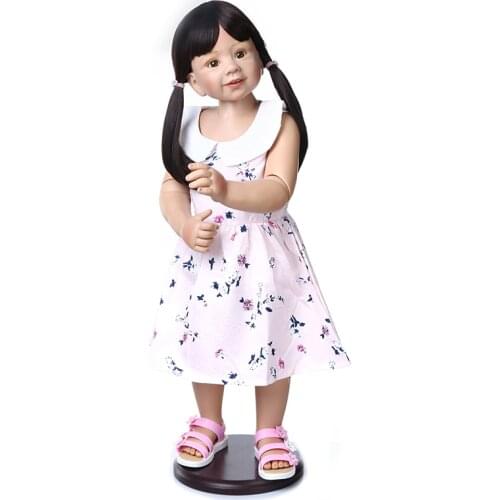 NPK 87CM toddler girl Original Masterpiece Doll Huge baby lifelike artist desgin ball jointed real age2 dress model collectible