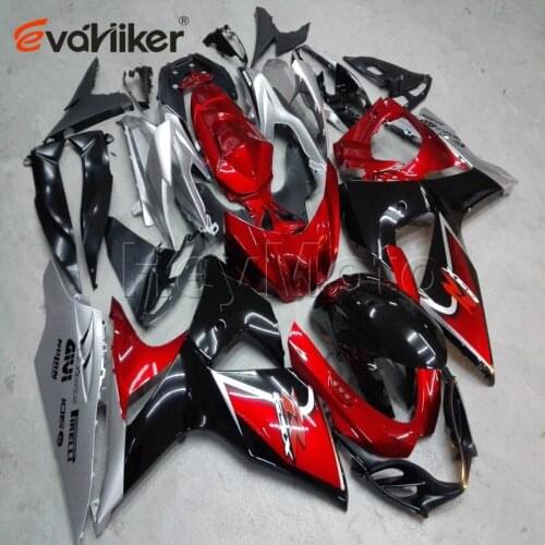 ABS Plastic fairing for GSXR1000 2009 2016 2010 2011 2012 2013 2014 2015 K9 red silver motorcycle bodywork kitInjection mold H2