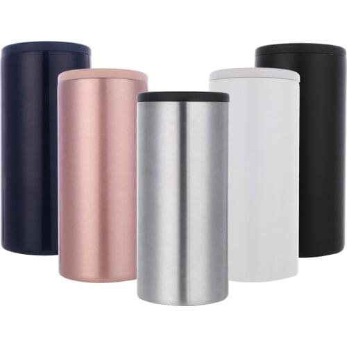 Double Wall 304 Stainless Steel Drink Cooler Cola Cans Cooler Can Mini Refrigerator Cooling Cup Chilly Sleeve Drink Chiller