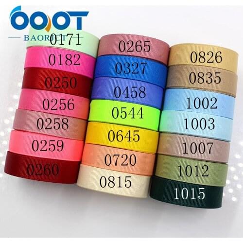 OOOT BAORJCT 181011-L16mm-2,16mm 10yards Solid Color Ribbons Thermal transfer Printed grosgrain,DIY Clothing handmade materials