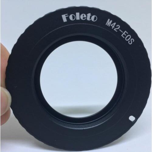 Foleto New AF III Confirm M42 Lens to for EOS Adapter For Canon Camera EF Mount ring 60D 550D 600D 7D 5D 1100D Black