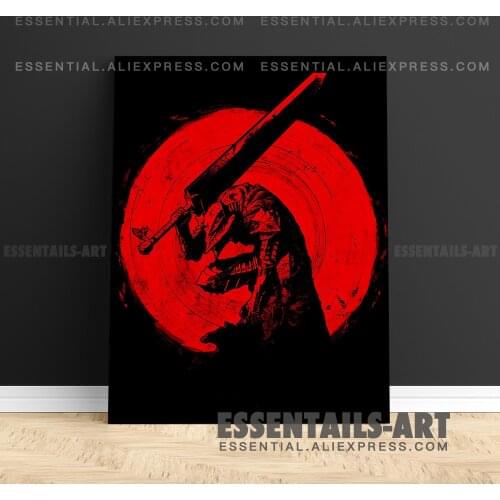 Guts Berserk Anime Poster Canvas Wall Art Painting Decor Pictures Bedroom Study Living Room Home Decoration Prints