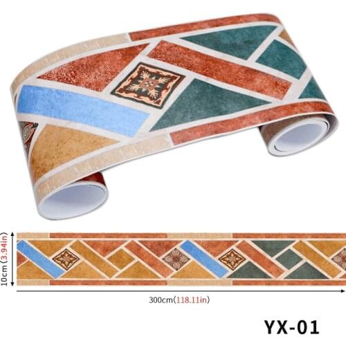 Waistline pvc skirting line waterproof and wear-resistant European-style decorative stickers 3D stereo