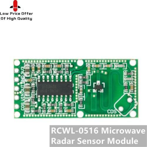 RCWL-0516 RCWL 0516 Microwave Radar Sensor Human Sensor Body Sensor Module Induction Switch Module Output 3.3V