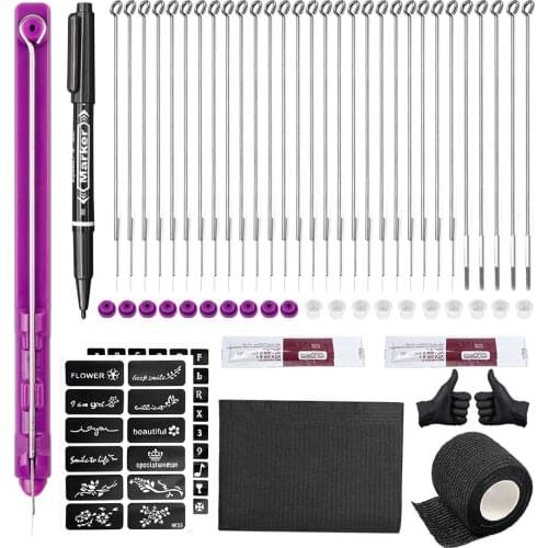 Tattoo Hand Poking Tool Tattoo Needle Tool Stick Poke Needle Holder Pro Kit High Quality Hand Poke and Stick Tattoo Kit DIY