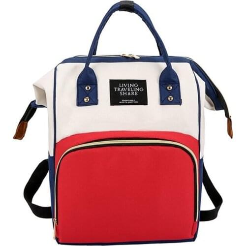 Woman Zipper Backpack Mummy Bottle Diaper Nappy Mother Back Bag Pocket Female Maternity Baby Care Bags 2019 England Style