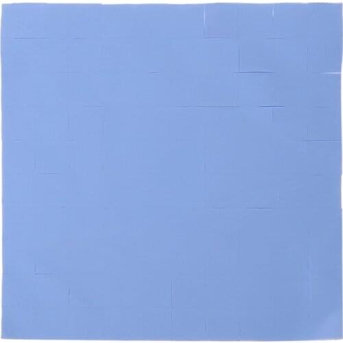 100 Pcs 100x100x1mm GPU CPU Thermal Pad Silicone Heatsink Cooler Conductive Pads