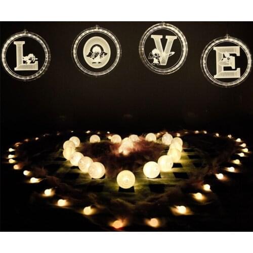 USB LED Light String Luminous letters Fairy Santa Claus Christmas Garlands Curtain Lights For Party Wedding Home Holiday Decor