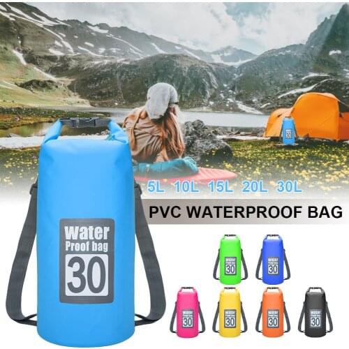 30L Waterproof Swimming Beach Rafting Bag Storage Dry Bag Sack with Shoulder Straps for Canoe Kayak Rafting Fishing Floating