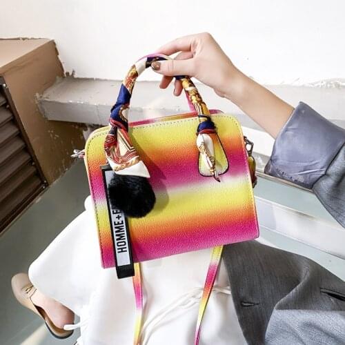 Bright Color Handbag Women 2020 Designer Shoulder Bag Leather Travel Female Messenger Bag Fashion Women Bags Hand Tote