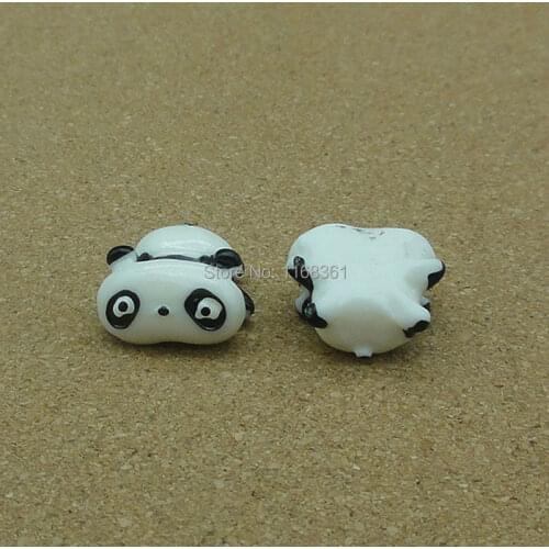 1pcs/lot resin solid Lying panda cartoon 18mm fairy garden gnome moss terrarium decor crafts bonsai home DIY A114-8