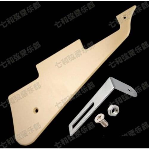 2 Set Cream Guitar Pickguard Scratchplate and Pickguard Support Bracket for Electric guitar