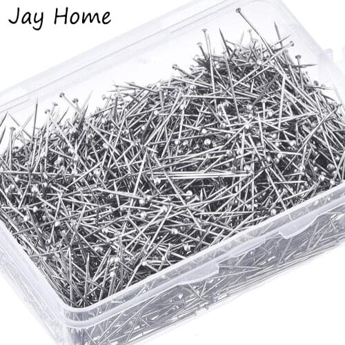 200Pcs Stainless Steel Sewing Pins 25mm Dressmaker Pins Fine Satin Pin for Jewelry Making Craft with Storage Box Sewing Supplies