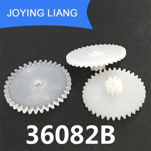 36082B M=0.5 Spur Gear OD 19mm 36 Teeth/ 8 Teeth 2.05mm Hole Plastic POM Gear Wheels DIY Repair Parts 10pcs/lot